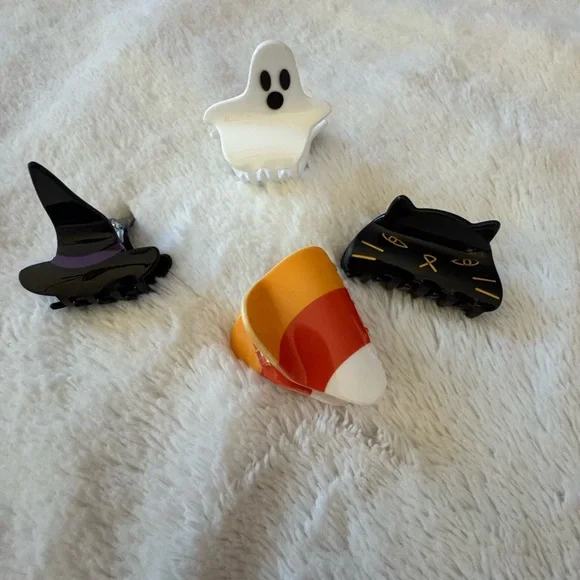 Hair Claw Clip, Halloween, Black Cat - Picture 5 of 5